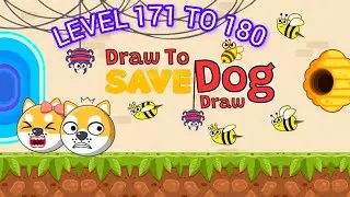 save the dog 🐶 level 171 to 180 ! #saragameplay #viral #shorts ! viral video game!
