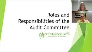 Nonprofit Audit Committee Bootcamp Part 1 - Roles and Responsibilities