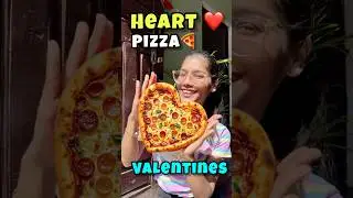 Valentines Special Heart Shape Pizza 🍕❤️ #shorts #valentinesday #pizza