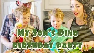 JOSH's 2nd Birthday Party | Dinosaur Themed | Birthday Boy Party Ideas! - JESSICA MY ROSE