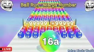 🔴Ball Run 2048 Run Merge Number  is on fire.Live game play.