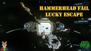 Star Citizen - Hammerhead FAIL lucky escape. #starcitizen