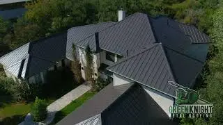 Green Knight&reg; Metal Roofing New Roof! Standing Seam in Dark Bronze Finish