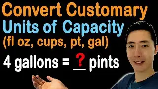 How to Convert Units of Capacity (fl oz, c, pt, qt, gal)