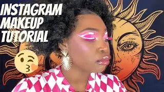 Neon Graphic Liner And Cut Crease  Instagram Makeup Tutorial / 