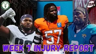 NFL Week 7 TOP Fantasy Football & IDP Injury Predictions!