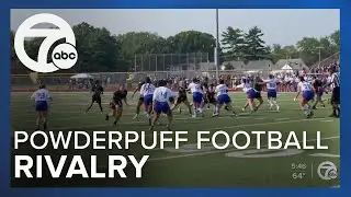 Powderpuff football rivalry between Regina and marian