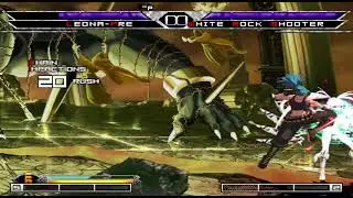 KOF MUGEN Leona-Pre VS White Rock Shooter