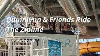 Quinnlynn & Friends Ride The Zipline At West Edmonton Mall Waterpark- October 2022