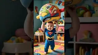 Tiny But Mighty 💪✨ | Baby Power & Cuteness Overload #Shorts #KidsVideo