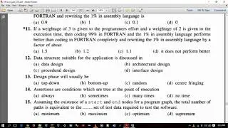 NIC NIELT Software Engineering Important Question