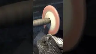 aluminum sanding tricks - Before polishing.#aluminumpolishing #sending #buffing