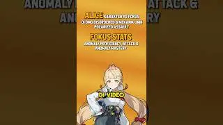 Panduan Build Alice Zenless Zone Zaro #zenlesszonezero #hoyocreators #alicezzz #shorts