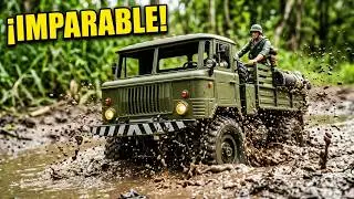 Un Verdadero Titan del pantano. #wplb24 #wpl #gaz66 #russia #gaz-66 #amphibiousvehicles