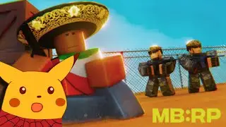 Yo CONTRA Los Guardias En La Frontera Mexicana | ROBLOX