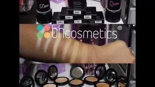 BH COSMETICS MATTE PRESSED POWDERS SWATCHES AND REVIEW