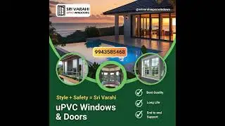 Latest uPVC mesh windows Designs & Prices 2025 | Top uPVC Windows installation Madurai | Sri Varahi