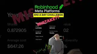 ROBINHOOD $10 A DAY ACCOUNT CHALLENGE | WEEK 3 UPDATE | #shorts #unclegrandpahaven #robinhood