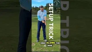 SETUP TRICK for fast improvement swinging on a single plane.