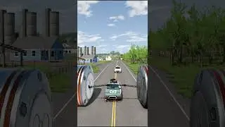 Epic crash: Random Cars & Random Trucks Cars CRASH Into Bollards in BeamNG Drive Challenge!
