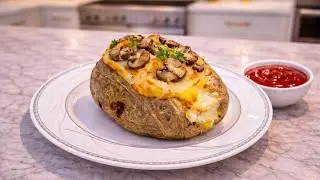 stuffed baked potato 🍽️. #recipe #cooking #food #delicious #PopularIranianFood