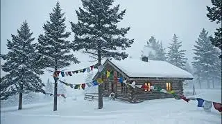 ❄️ The Rustling Sound of Winter Snow and Wind | Relaxing Natural sounds of snow and Cold wind.