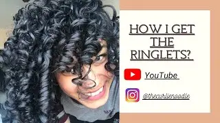 HOW I GET THE RINGLETS?!?! #curly #curlyhairtutorial #thecurlienoodle