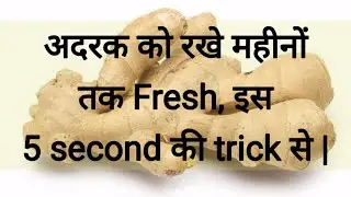 ADRAK KO STORE KARNE KA TARIKA - Adrak Ko Store Kaise Karen | Ginger Storage Method, Tips & Tricks