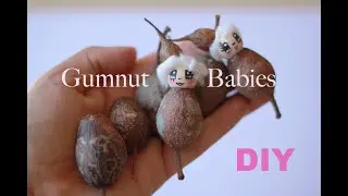 Make Miniature Gumnut babies with me 🍂 DIY easy craft idea