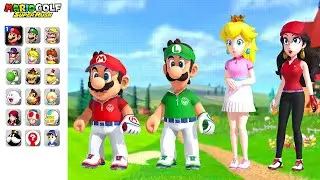Mario Golf Super Rush - All Characters Gameplay