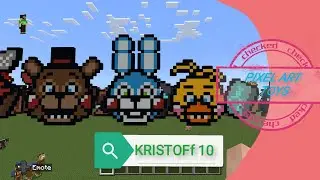 PIXEL ART DE FIVE NIGHTS AT FREDDY'S 2 (PARTE 1) 🐻🐰🐣