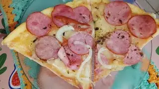 Pizza Caseira 🍕 de Calabresa 🫶 - inscrevam-se 🎉|Mr Arthur 🌴 #fypシ #ia #fypage #pizza 