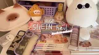 HUGE SHEIN haul📒🌸back to school, cute stationery, matcha set, cat themed 🐈