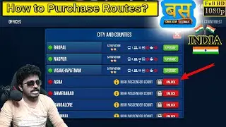 How to Purchase Routes Terminals in Bus Simulator Ultimate India in Telugu