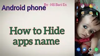 How to hide apps name in Android mobile phone