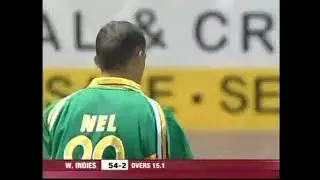 😡😡Andre Nel agressive bowling get the Prince Brian Lara