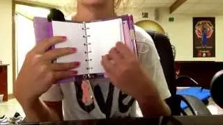 My first video! Organizing my Filofax.