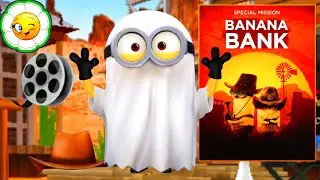 Minion Rush: Despicable Me #98 Миньон Призрак, Шляпы ковбоев, Киноплёнки! Banana Bank: 1-2 этап