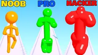 NOOB vs PRO vs HACKER in Tall Man Run