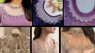 30+ New Neck Designs With Organza/Beautiful Neck Designs 2025/Latest Neck Designs
