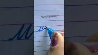 &ldquo;which&rdquo; in cursive writing #calligraphy #lettering #handwriting #reels #satisfying #shorts