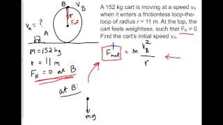 Loop-the-loop physics problem