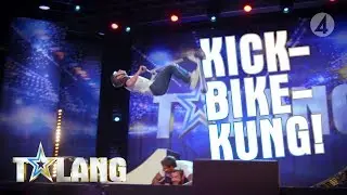 Isak voltar med sin kickbike och chockar juryn