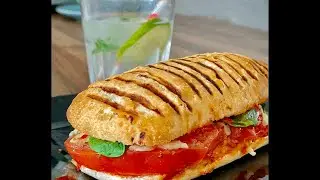 Avocado tomato and mozzarella panini sandwich | Easy panini sandwich Recipe| Avocado Recipe