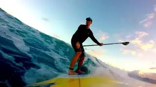 Hawaii SUP surfing on Oahu's East side