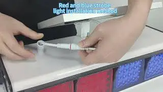 Red and blue strobe light installation video#security #alarmsystem #emergencysiren #siren