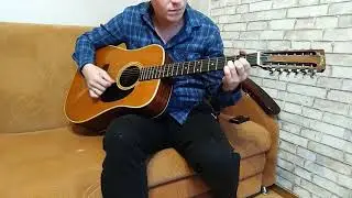 Японская 12 струнная гитара 