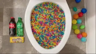 will it flush? - orbeez, coca cola, fanta, m&ms