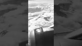 Flying Over Himalayan Lake and Peaks! #birdseyeview #monochrome #snowpeak #aerial #aerialview