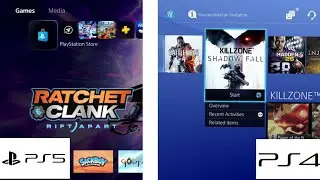 PS5 VS PS4 Interface And Menu